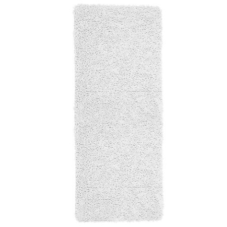 Hastings Home Hastings Home Memory Foam Shag Bath Mat 2-feet by 5-feet - White 567777FPB